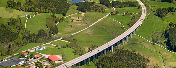 Autobahn A7 bei Oy-Mittelberg Autobahn A7 bei Oy-Mittelberg